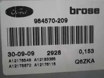 Second-hand car spare part driver left window regulator for ford focus lim. (cb4) trend oem iam references 984570209  
