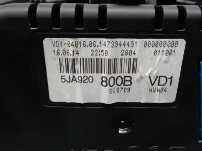 Peça sobressalente para automóvel em segunda mão quadrante por skoda rapid 1.2 8v tsi referências oem iam 5ja920800b  