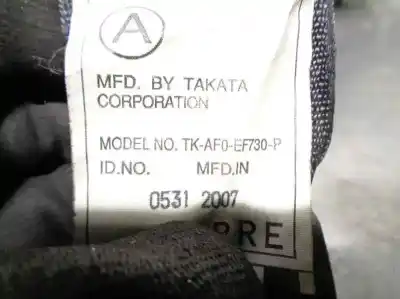 Автозапчастина б/у задній правий ремін безпеки для lexus ls (usf4/uvf4) 460 посилання на oem iam tkaf0ef730p  