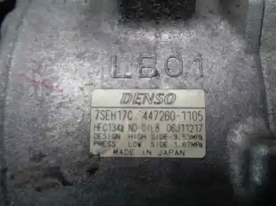 Автозапчасти б/у компрессор кондиционера воздуха за lexus ls (usf4/uvf4) 460 ссылки oem iam 4472601105  7seh17c