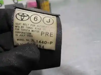 Автозапчастина б/у передній правий ремін безпеки для toyota yaris verso (ncp2/nlp2) 1.4 d-4d linea luna посилання на oem iam   