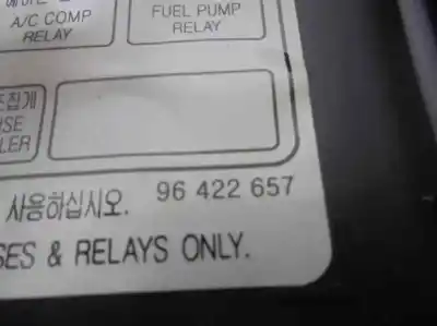 Peça sobressalente para automóvel em segunda mão caixa de fusíveis e relés por chevrolet tacuma 1.6 cat referências oem iam 96422657  96263674