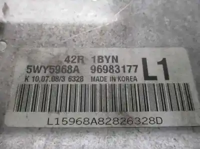 Peça sobressalente para automóvel em segunda mão centralina de motor uce por chevrolet aveo 1.2 cat referências oem iam 96983177  5wy5968a