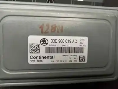 Автозапчасти б/у блок управления двигателем за skoda fabia (5j2 ) 1.2 ссылки oem iam 03e906019ac  5wa11016