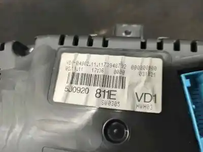 Автозапчастина б/у панель інструментів для skoda fabia (5j2 ) 1.2 посилання на oem iam 5j0920811e  a2c53357612af