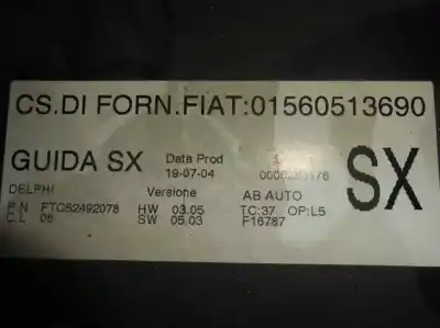 Автозапчасти б/у климат-контроль за alfa romeo gt (125) 1.9 jtd 16v 150/ distinctive ссылки oem iam 01560513690  283176