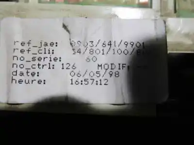 Peça sobressalente para automóvel em segunda mão quadrante por citroen jumpy 1.9 turbodiesel referências oem iam 1480110080  