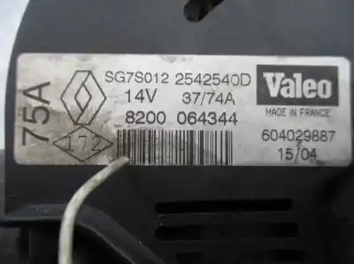Автозапчастина б/у генератор для renault clio ii fase ii (b/cb0) 1.2 посилання на oem iam 8200064344  2542540d
