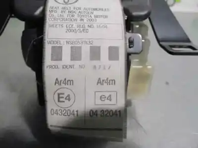 Автозапчастина б/у центральний задній ремін безпеки для toyota yaris verso (ncp2/nlp2) 1.4 d-4d linea luna посилання на oem iam   