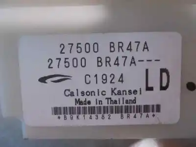 Second-hand car spare part climate control for nissan qashqai / qashqai +2 i (j10, nj10, jj10e) 1.5 dci oem iam references 27500br47a  c1924