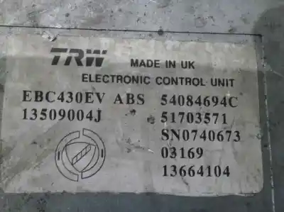 Автозапчасти б/у абс за lancia ypsilon (101) 1.3 16v multijet argento ссылки oem iam 54084694c  13509004j