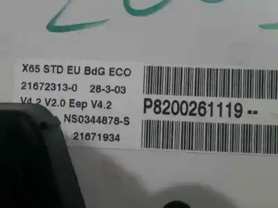 Автозапчастина б/у панель інструментів для renault clio ii fase ii (b/cb0) 1.2 16v посилання на oem iam 8200261119  