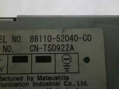 Автозапчасти б/у аудиосистема / радио cd за toyota yaris verso (ncp2/nlp2) 1.3 luna + ссылки oem iam 8611052040co  cnts0922a