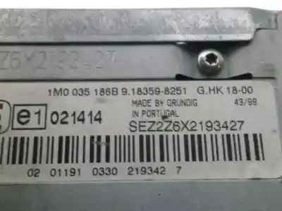 Автозапчасти б/у аудиосистема / радио cd за seat leon (1m1) 1.9 tdi ссылки oem iam 1m0035186b  