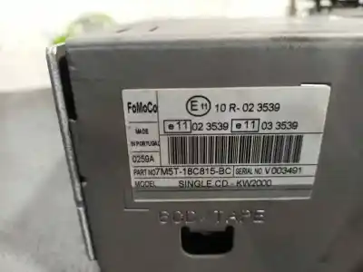 Peça sobressalente para automóvel em segunda mão sistema de áudio / rádio cd por ford transit connect (tc7) 1.8 tdci cat referências oem iam 7m5t18c815bc  