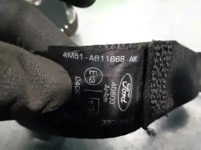 Second-hand car spare part rear left seat belt for ford focus lim. (cb4) 1.8 tdci turbodiesel cat oem iam references 4m51a611b68ak  