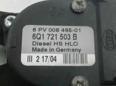 Автозапчасти б/у пotенциометр за skoda fabia familiar (6y5) 1.4 tdi cat (amf) ссылки oem iam   6pv00849501