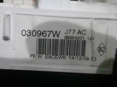 Peça sobressalente para automóvel em segunda mão comando de sofagem (chauffage / ar condicionado)  por renault clio iii (br0/1, cr0/1) 1.2 16v (br02 br0j br11 cr02 cr0j cr11) referências oem iam 69597003  