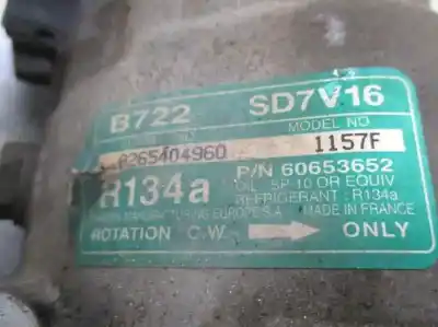 Автозапчасти б/у компрессор кондиционера воздуха за fiat marea (185_) 1.9 jtd 105 (185axn1a) ссылки oem iam 60653652  1157f