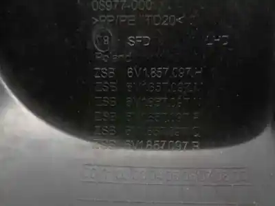 Автозапчастина б/у бардачок для skoda fabia combi 1.4 tdi dpf посилання на oem iam 6v1857097r  