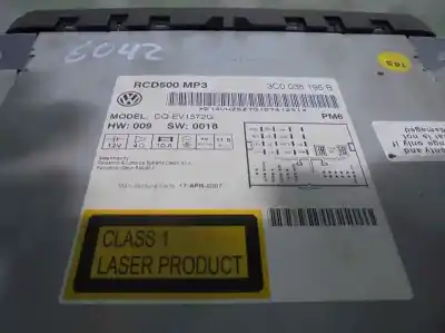 Автозапчасти б/у аудиосистема / радио cd за volkswagen passat variant (3c5) 2.0 tdi dpf ссылки oem iam 1k0035186aa  