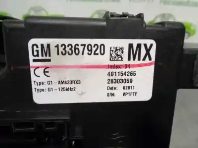 Second-hand car spare part fuse box unit for opel corsa d 1.3 16v cdti oem iam references 13367920  
