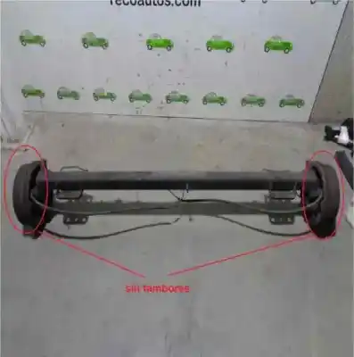 Second-hand car spare part REAR AXLE for PEUGEOT BOXER CAJA CERR. TECHO SOBREELEV. (RS3700) (230) (->´02)  OEM IAM references  BURRA 5 TAMBOR 5 AGUJEROS