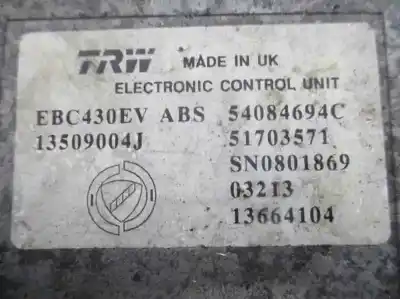 Peça sobressalente para automóvel em segunda mão abs por lancia ypsilon (101) 1.3 16v multijet argento referências oem iam 550645476  