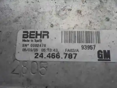 Pezzo di ricambio per auto di seconda mano intercooler per opel corsa 3 c 1.3 cdti 70ch manual riferimenti oem iam 24.466.787  93957