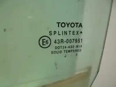Автозапчасти б/у левое переднее окно за toyota yaris (ksp9/scp9/nlp9) 1.4 turbodiesel cat ссылки oem iam 681200d070 dot24as2m19 43r007851