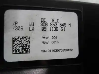 Piesă de schimb auto la mâna a doua unitate de control motor ecu pentru volkswagen passat variant (3c5) 2.0 tdi dpf referințe oem iam 3c0953549m  05113851