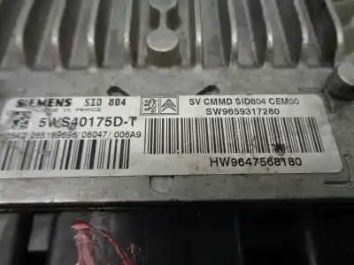 Second-hand car spare part ecu engine control for peugeot 1007 dolce oem iam references 9659317280  5ws40175dt