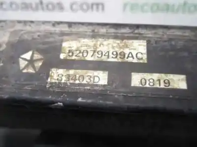 Peça sobressalente para automóvel em segunda mão intercooler por jeep gr.cherokee (wj/wg) 3.1 td laredo referências oem iam 52079499ac 83403d mopar 