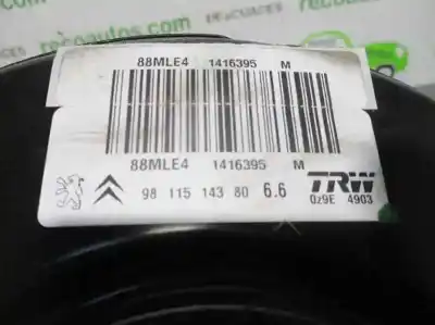 Peça sobressalente para automóvel em segunda mão servo freio por citroen c4 cactus 1.2 thp 110 referências oem iam 9811514380  