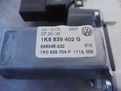 Second-hand car spare part rear right window regulator for volkswagen jetta (1k2) 1.4 16v tsi oem iam references 1k5839402g  