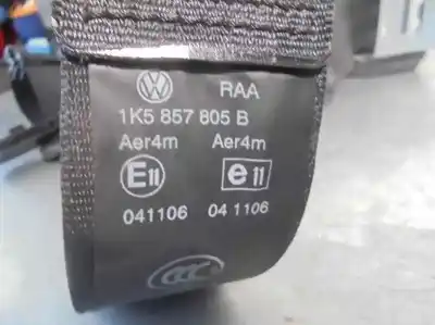 Автозапчастина б/у задній лівий ремін безпеки для volkswagen jetta (1k2) 1.4 16v tsi посилання на oem iam 1k5857806b  