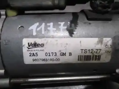 Second-hand car spare part starter motor for citroen c-elysee (dd_) 1.6 vti 115 (ddnfp0 ddnfp6 ddnfp9) oem iam references 9807963180  ts1277