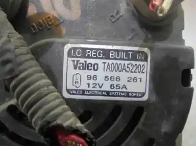 Автозапчастина б/у генератор для daewoo matiz 0.8 cat посилання на oem iam ta000a52202  96566261