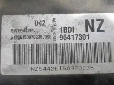 Second-hand car spare part ecu engine control for chevrolet matiz 1.0 cat oem iam references 96417301  5wy5442e