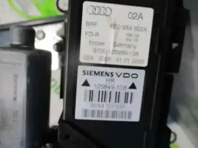 Автозапчасти б/у задний правый стеклорегулятор за audi a4 avant (8e) 2.0 tdi ссылки oem iam 8e0959802a  