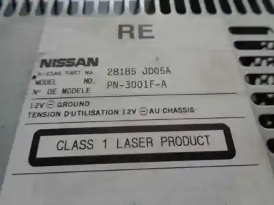 Second-hand car spare part audio system / radio cd for nissan qashqai / qashqai +2 i (j10, nj10, jj10e) 1.5 dci oem iam references 28185jd05a   Second-hand car spare part audio system / radio cd for nissan qashqai / qashqai +2 i (j10, nj10, jj10e) 1.5 dci oem iam references 28185jd05a