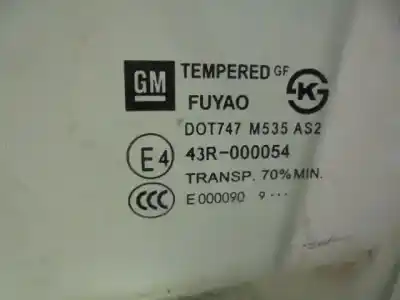 Peça sobressalente para automóvel em segunda mão vidro dianteiro esquerdo por chevrolet spark 1.0 cat referências oem iam  dot747m535as2 43r000054