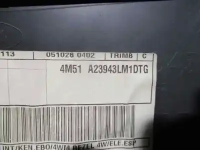 Peça sobressalente para automóvel em segunda mão forra / revestimento da porta dianteira esquerda por ford focus berlina (cap) 1.6 tdci cat referências oem iam   4m51a23943l