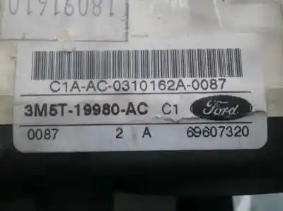 Peça sobressalente para automóvel em segunda mão comando de sofagem (chauffage / ar condicionado)  por ford focus c-max (cap) 1.6 tdci cat referências oem iam 3m5t19980ac  