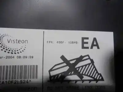 Автозапчасти б/у приборная доска за ford fiesta (cbk) 1.3 cat ссылки oem iam 4s6f10849ea  