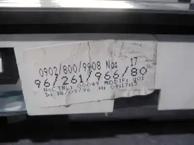 Peça sobressalente para automóvel em segunda mão quadrante por citroen saxo 1.1 sx referências oem iam 9626196680  