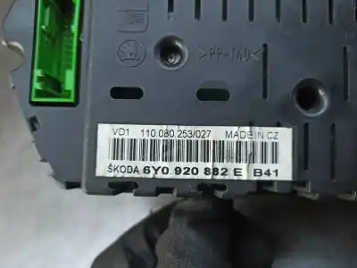 Автозапчасти б/у приборная доска за skoda fabia familiar (6y5) 1.4 tdi ссылки oem iam 6y0920882e vd1 110080253