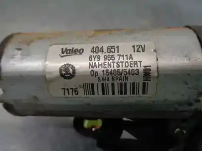 Second-hand car spare part rear windshield wiper motor for skoda fabia familiar (6y5) 1.4 tdi oem iam references 6y9955711a  404651