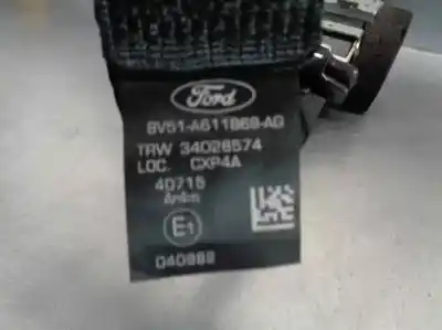 Автозапчастина б/у задній правий ремін безпеки для ford fiesta (cb1) motor 1.6 ltr. - 70 kw tdci cat посилання на oem iam 8v51a611b68ag  
