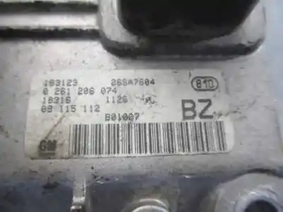 Second-hand car spare part ecu engine control for opel corsa c 1.2 16v cat (z 12 xe / lw4) oem iam references 26sa7604  